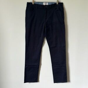 Penguin Stretch Straight Leg Trouser in Navy - 33x32